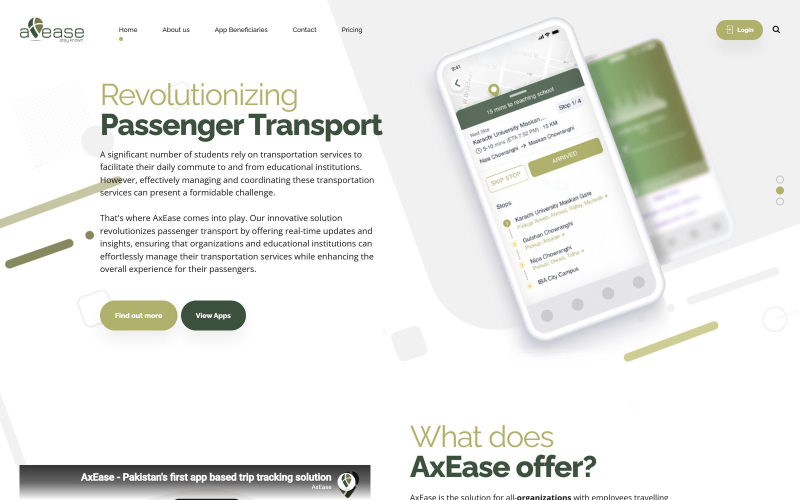 Ax Ease homepage
