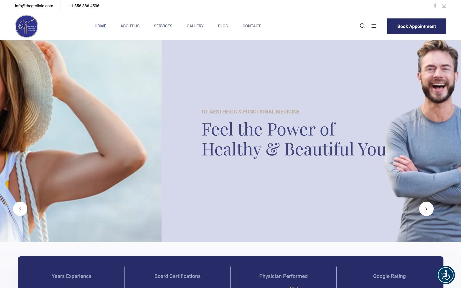GT Clinic homepage