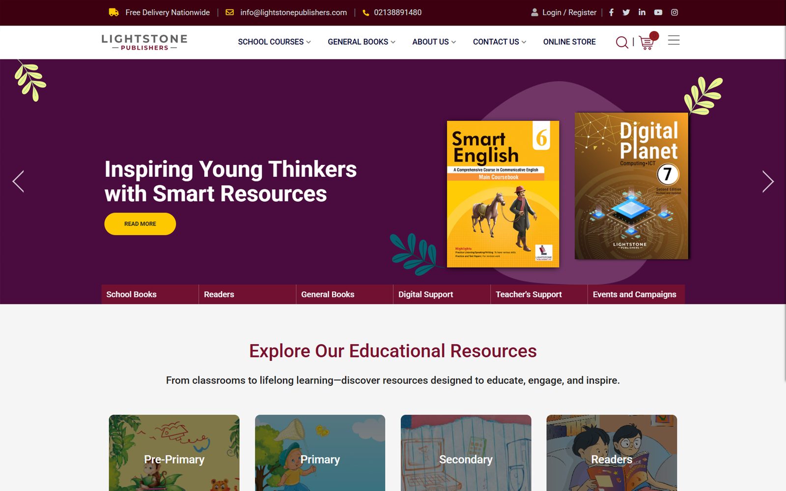 Lightstone Publishers homepage