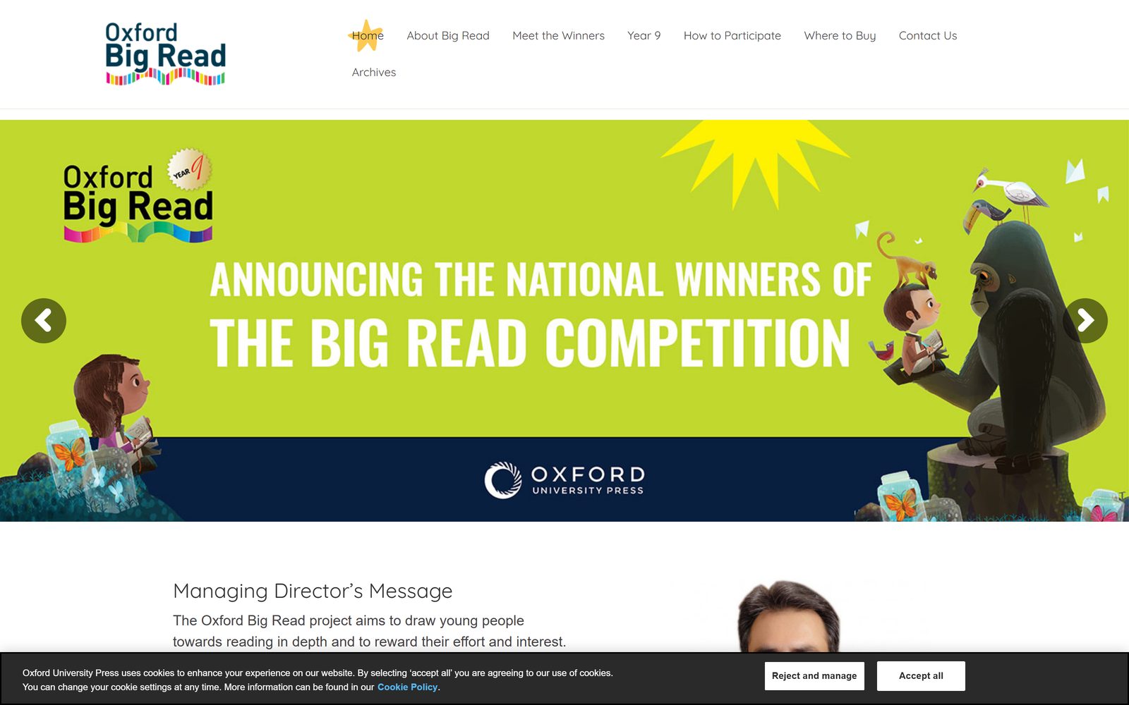 Oxford Big Read Pakistan homepage