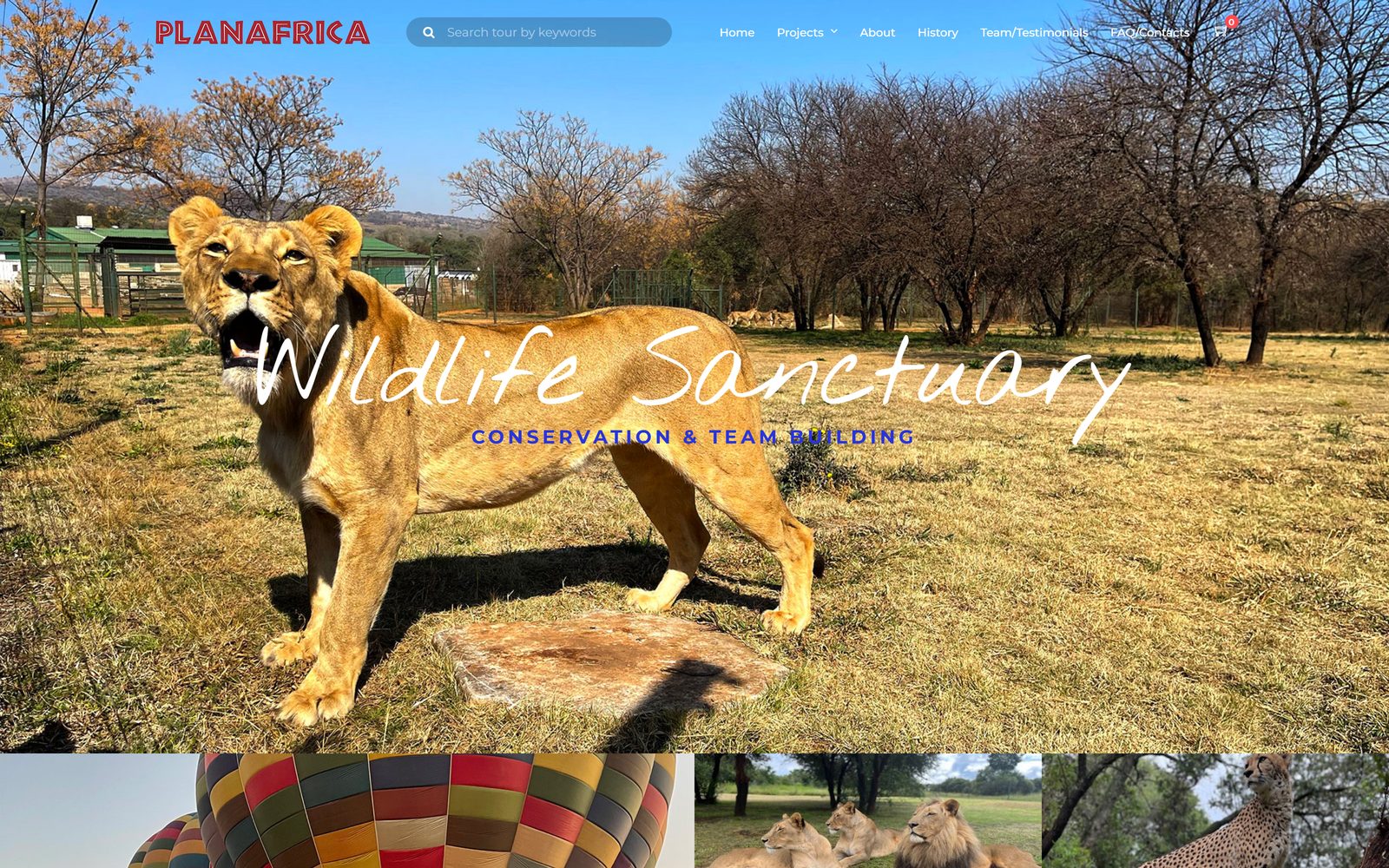 Plan Africa homepage