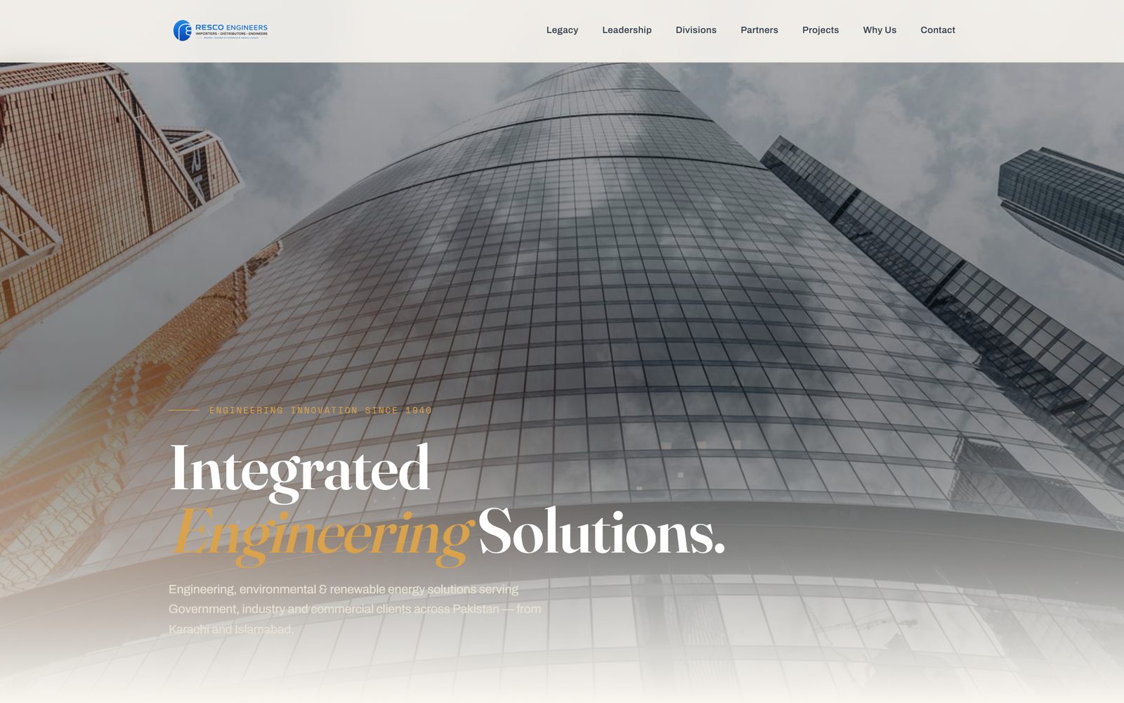 Resco Engineers homepage