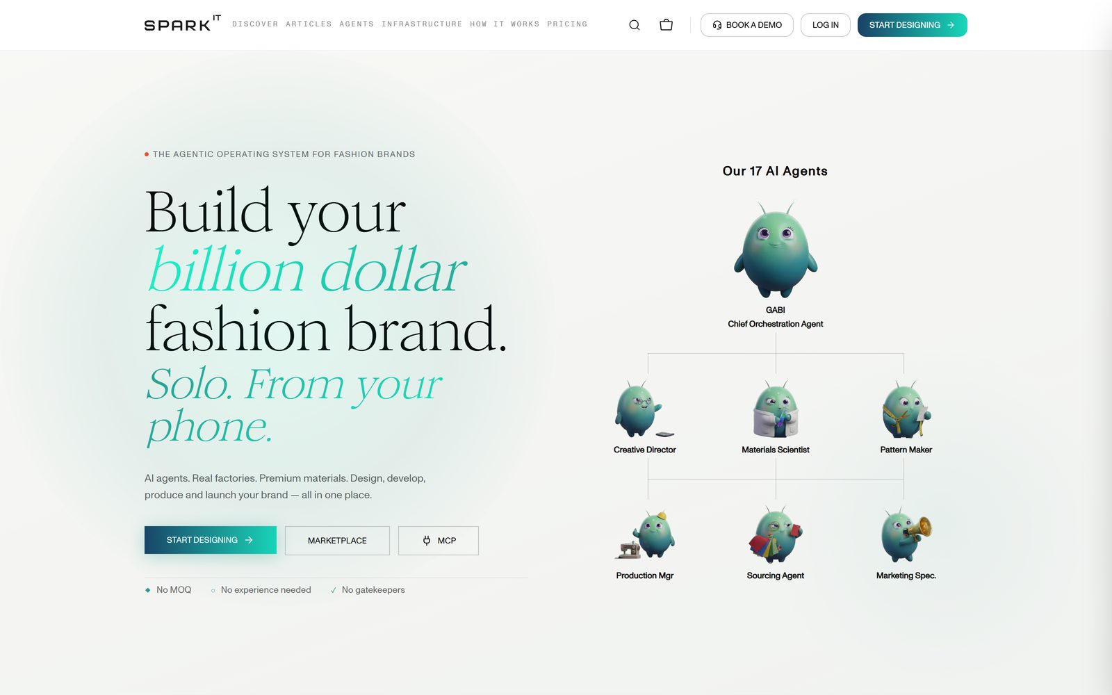 Spaarkd homepage