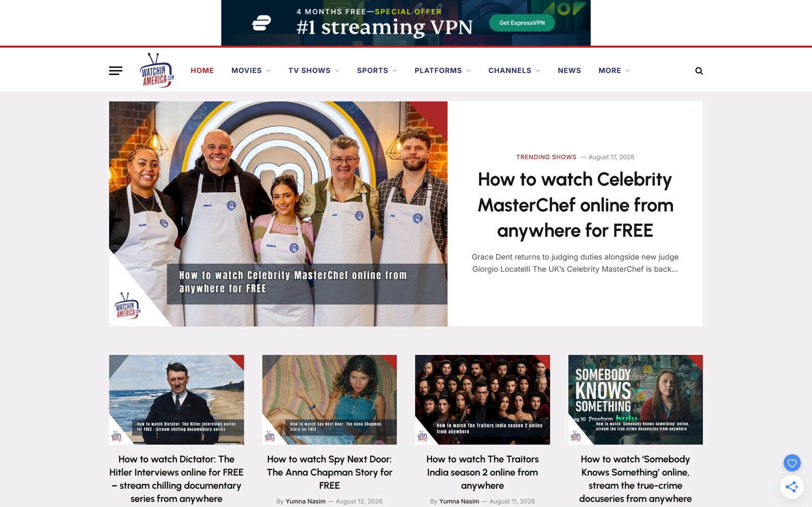 Watch in America homepage